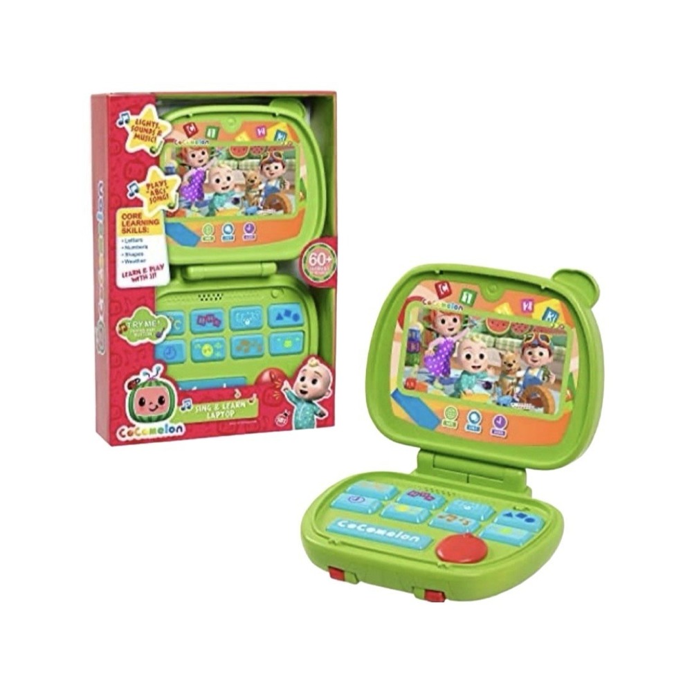 CoComelon Sing and Learn Laptop Toy‎ for Toddlers 60+ Phrases Lights Sounds 18M+